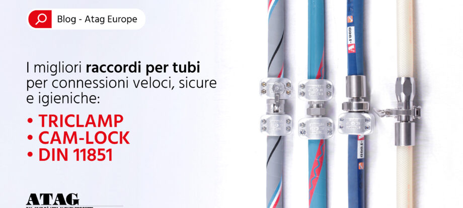 I raccordi per tubi maggiormente utilizzati nell'industria italiana.